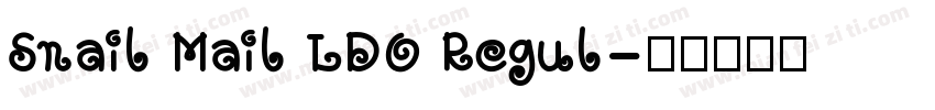 Snail Mail LDO Regul字体转换